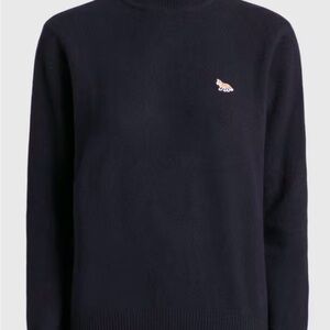 MAISON KITSUNE Navy Turtleneck Sweater